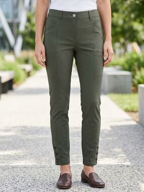 Style & Co. Olive Slim Ankle Utility Pants